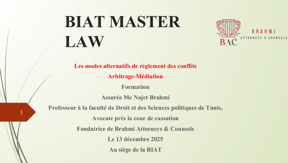 Training: Alternative Dispute Resolution Methods - Arbitration and Mediation